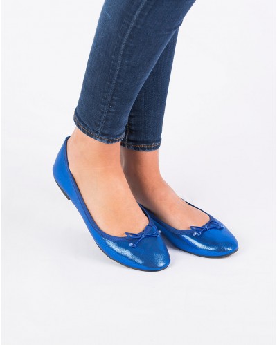 Ballerine Jacqueline Bleu Electrique