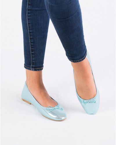 Ballerine Jacqueline Bleu Clair