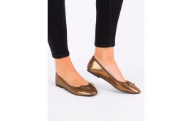 Ballerine Micheline Camel Et Doré