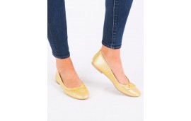 Ballerine Micheline Camel Et Doré