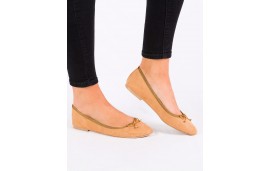 Ballerine Micheline Camel Et Doré
