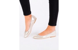 Ballerine Micheline Camel Et Doré
