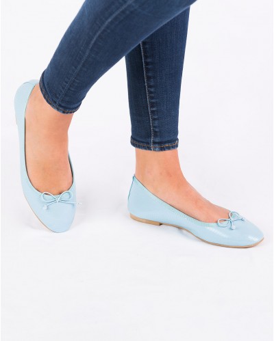 Ballerine Amandine Bleu Ciel