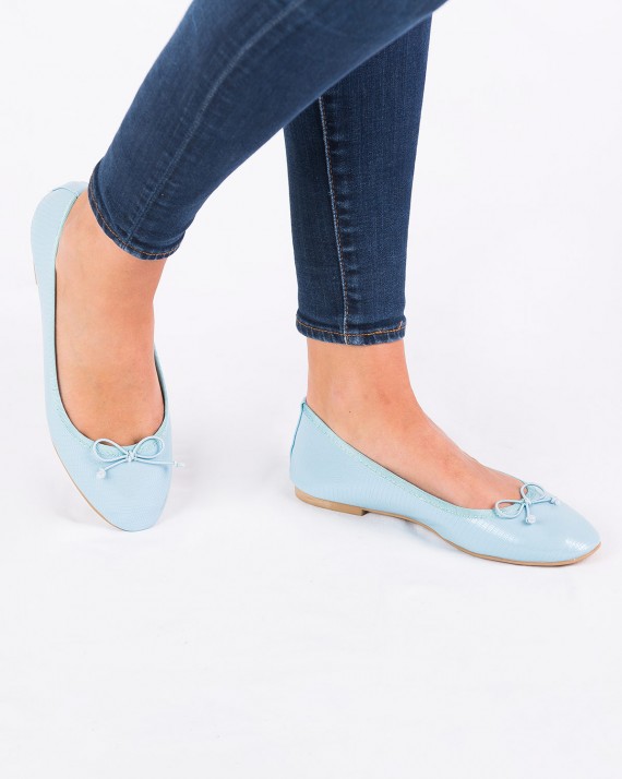 Ballerine Amandine Bleu Ciel