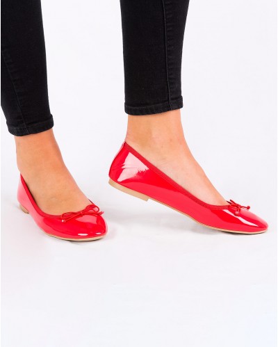 Ballerine Evelyne Rouge