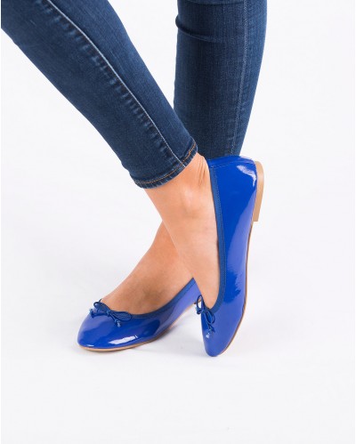 Ballerine Evelyne Bleu Electrique